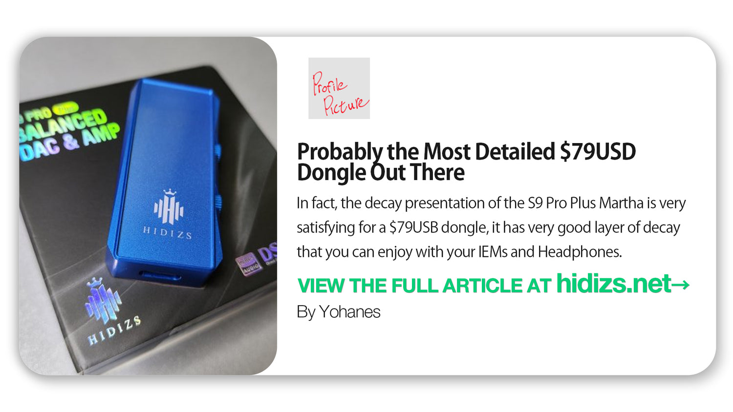 HIDIZS S9 Pro Plus Martha Review - Yohanes