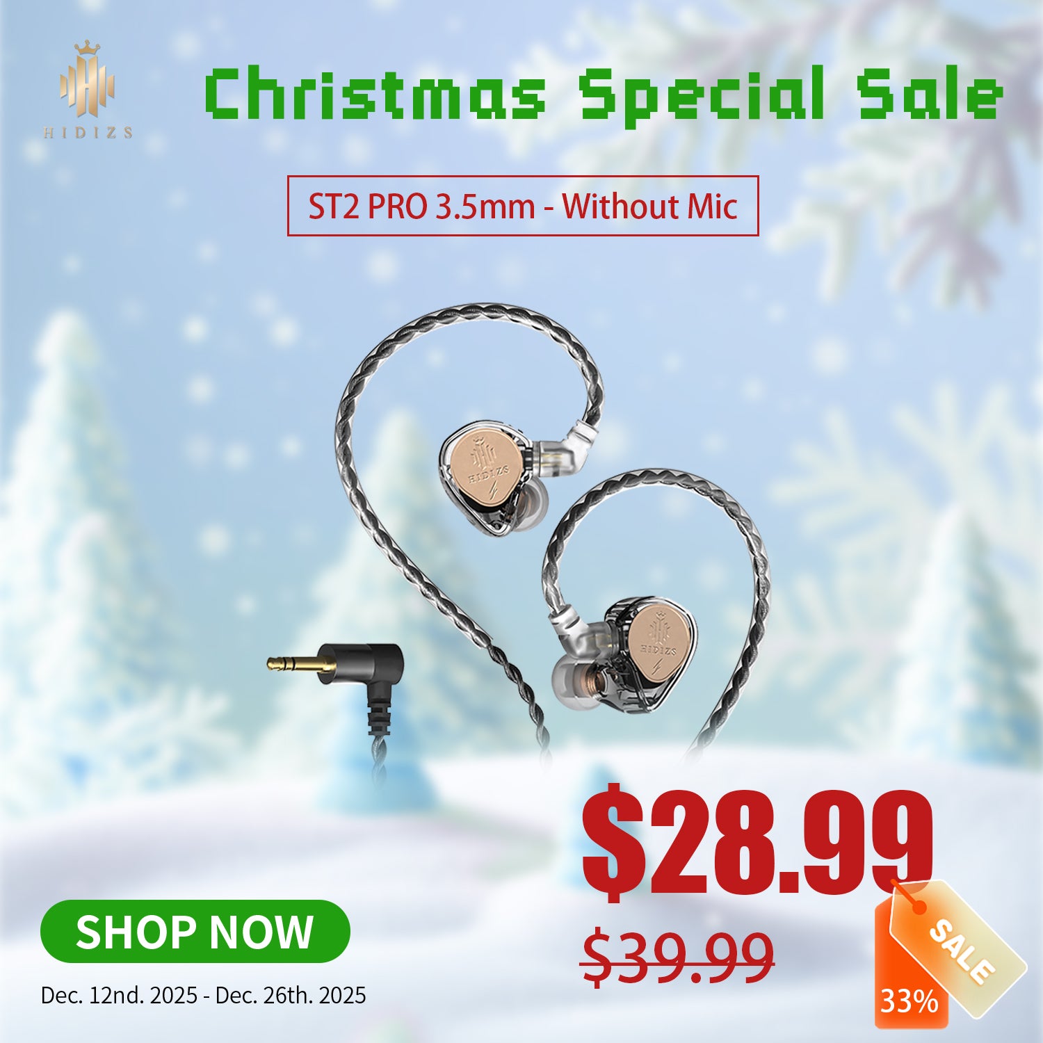 HIDIZS ST2 PRO Nebula 3.5mm Special Edition High-Performance Digital In-ear Earphones