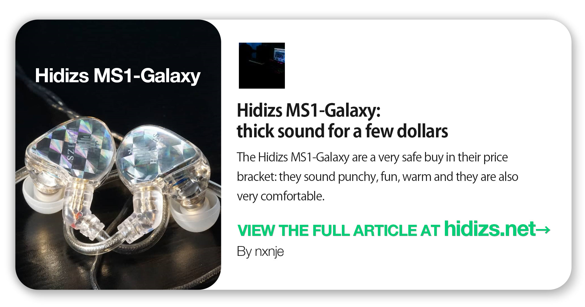 Hidizs MS1-Galaxy Review - nxnje