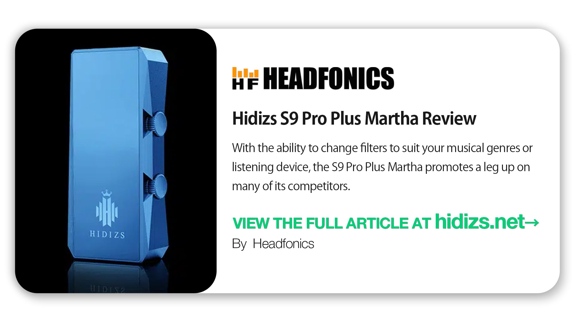 HIDIZS S9 Pro Plus Martha Review - Headfonics