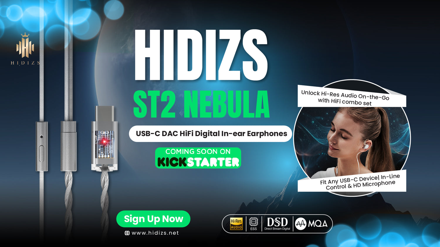 HIDIZS ST2 PRO Nebula: Next-Gen DSP HiFi Evolution