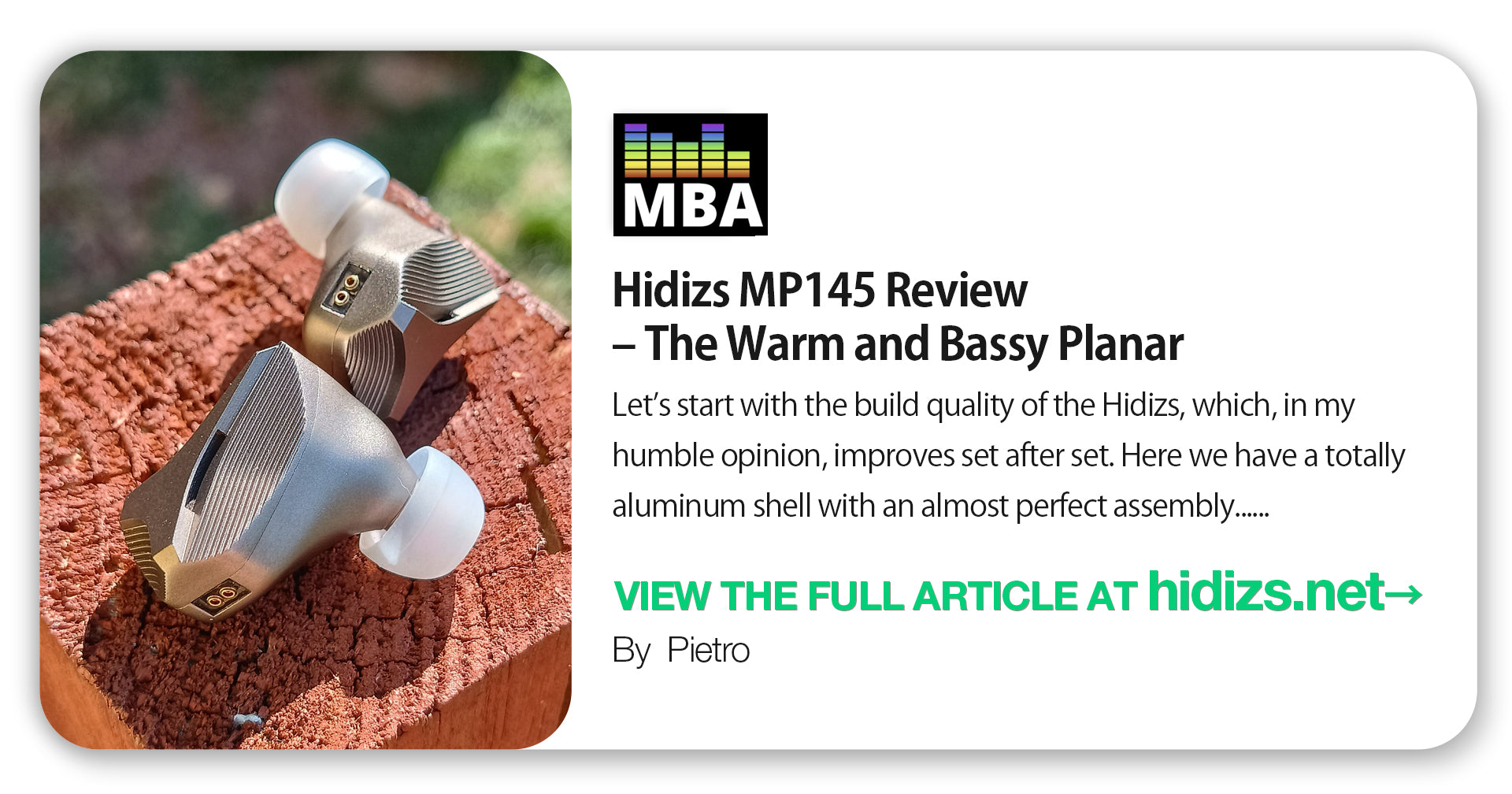Hidizs MP145 Review - Pietro