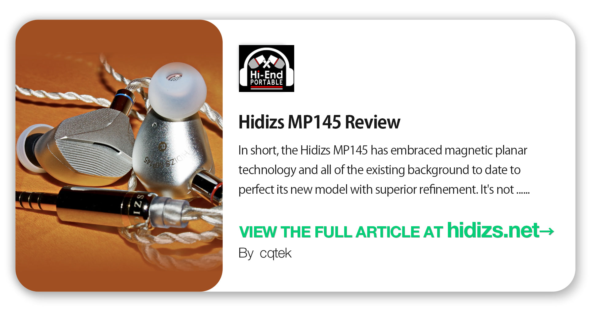Hidizs MP145 Review - cqtek