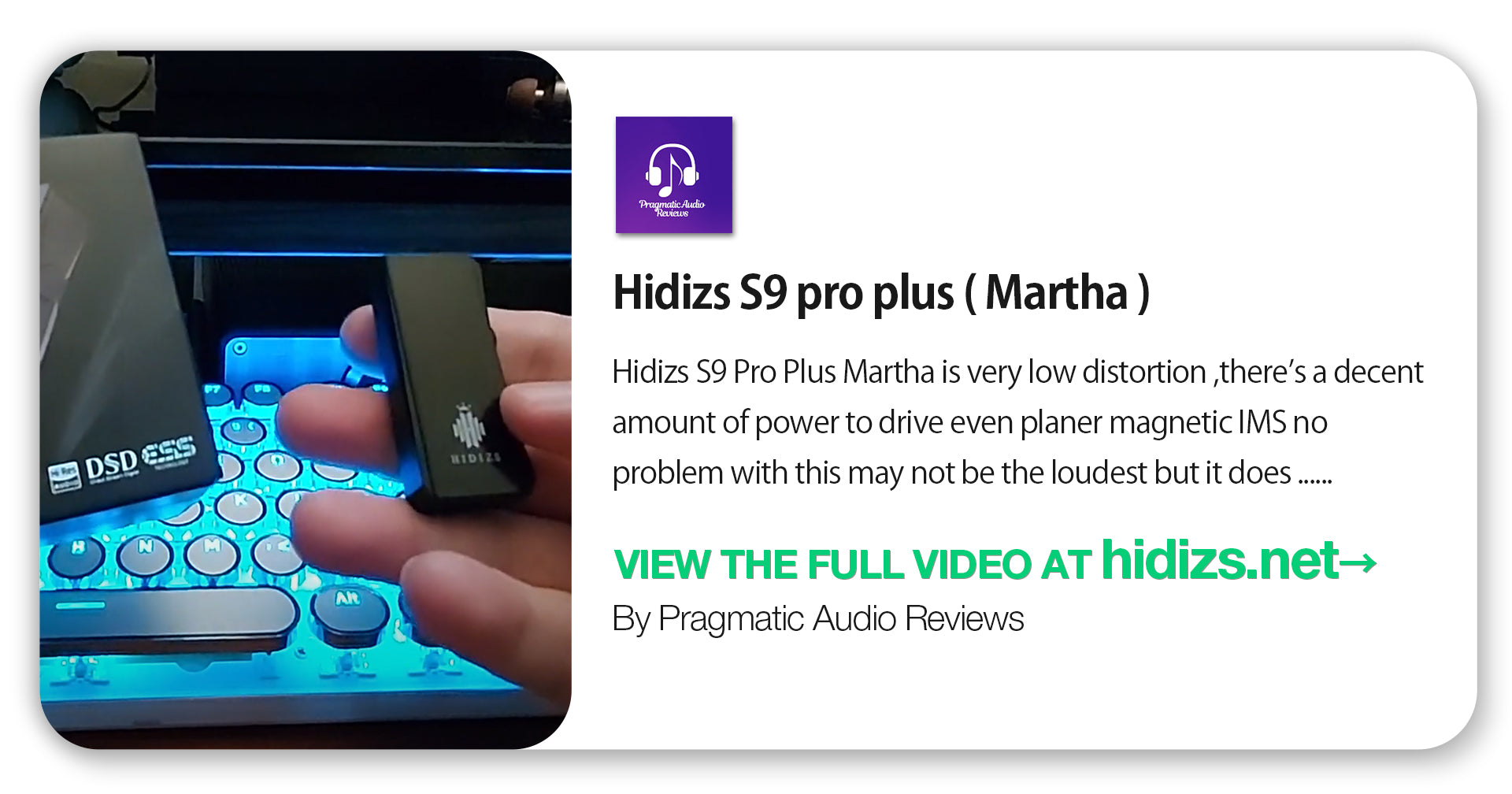 Hidizs S9 Pro Plus Martha Review - Pragmatic Audio Reviews