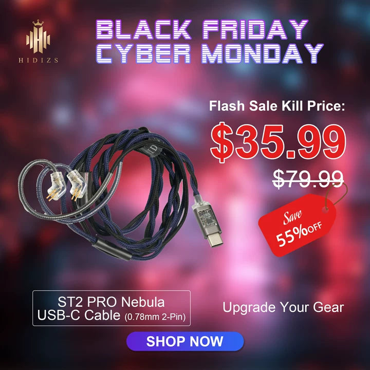 ST2 PRO USB-C DAC Digital Earphone Cable 0.78mm/2Pin