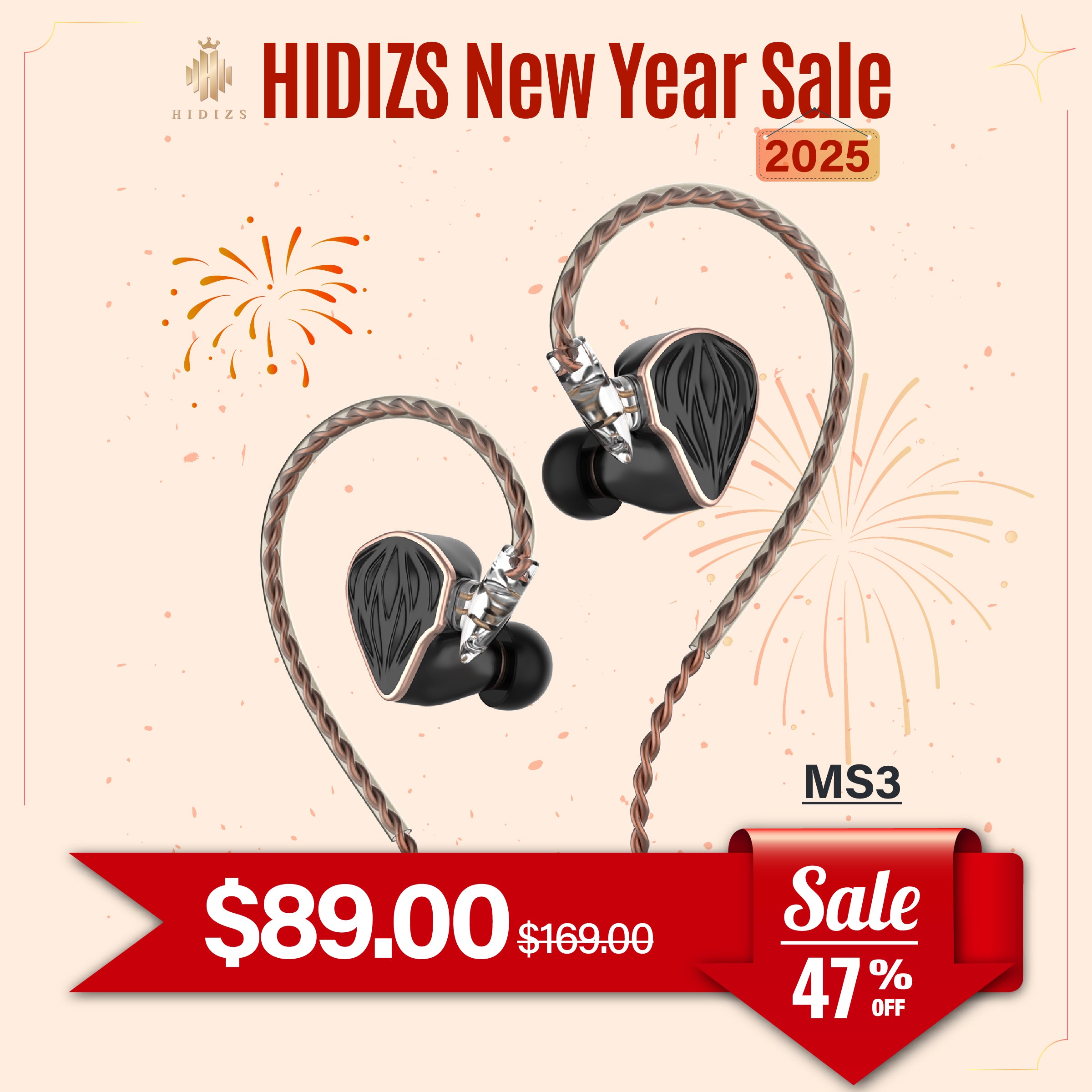 HIDIZS MS3 2BA 1DD Hybrid 3 Drivers HiFi In-Ear Monitors