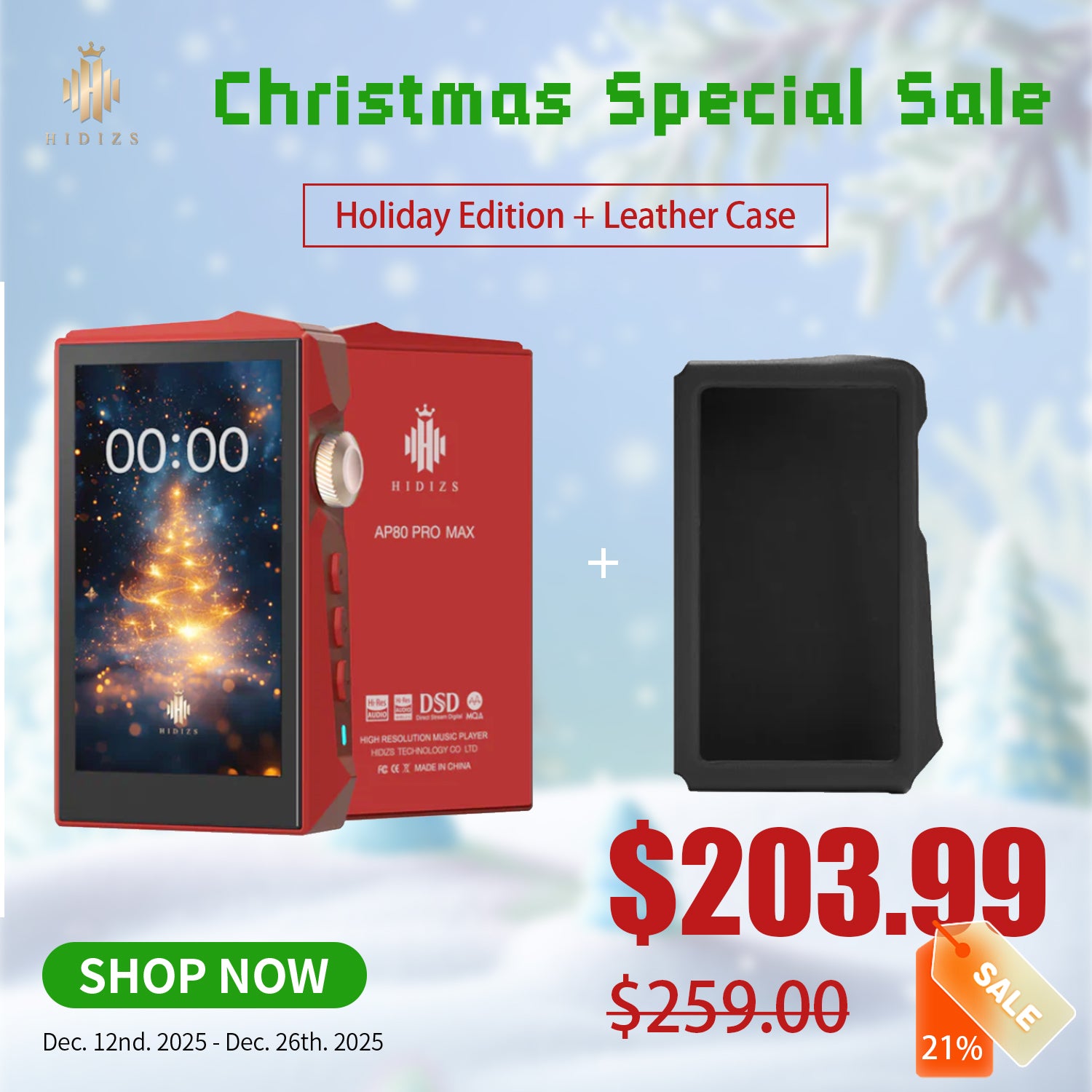 AP80 PRO MAX Holiday Edition + Leather Case Bundle